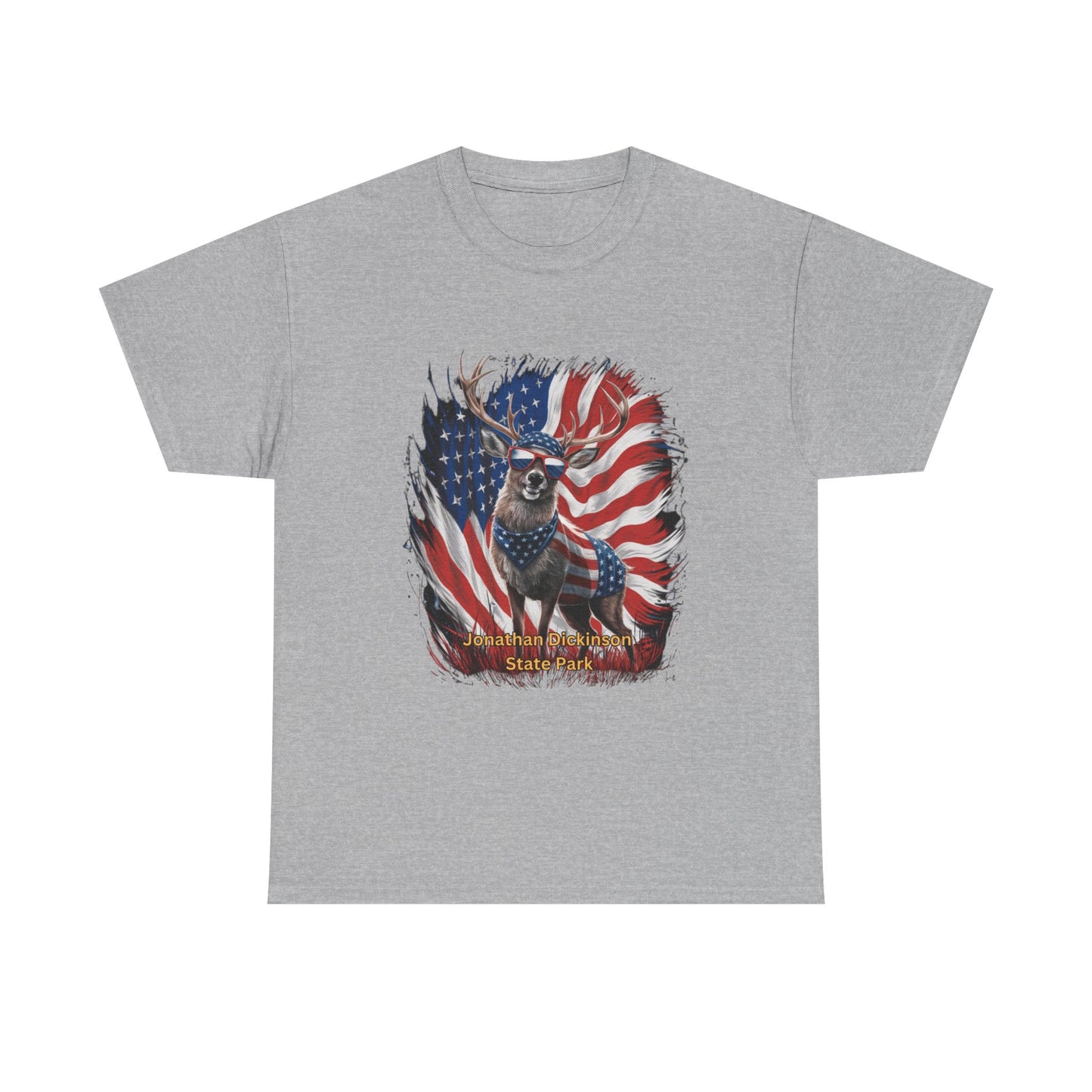 4th of July Deer T-Shirt – Jonathan Dickinson State Park Patriotic USA Buck Tee