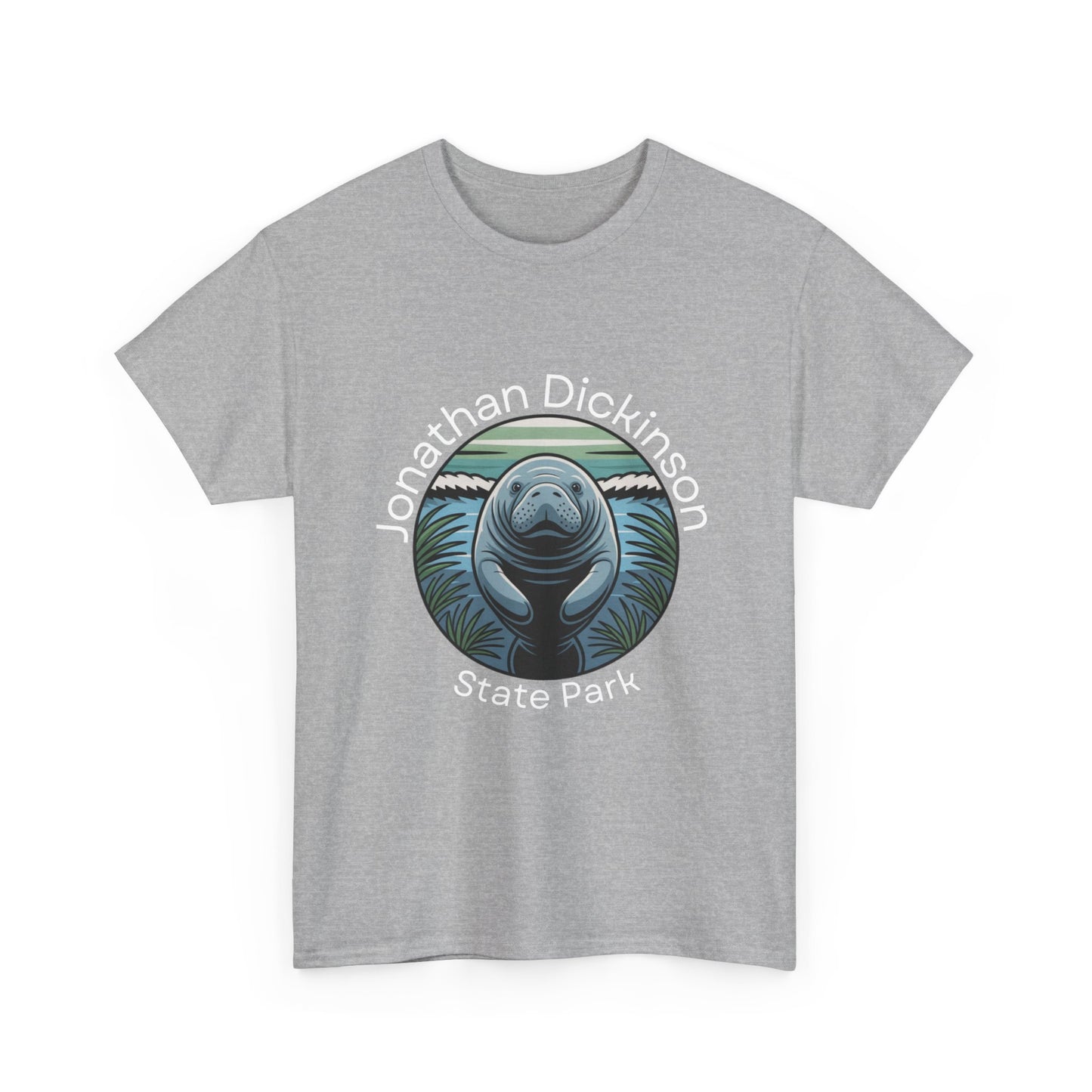 Coastal Manatee Circle T-Shirt – Jonathan Dickinson State Park Florida Nature Tee