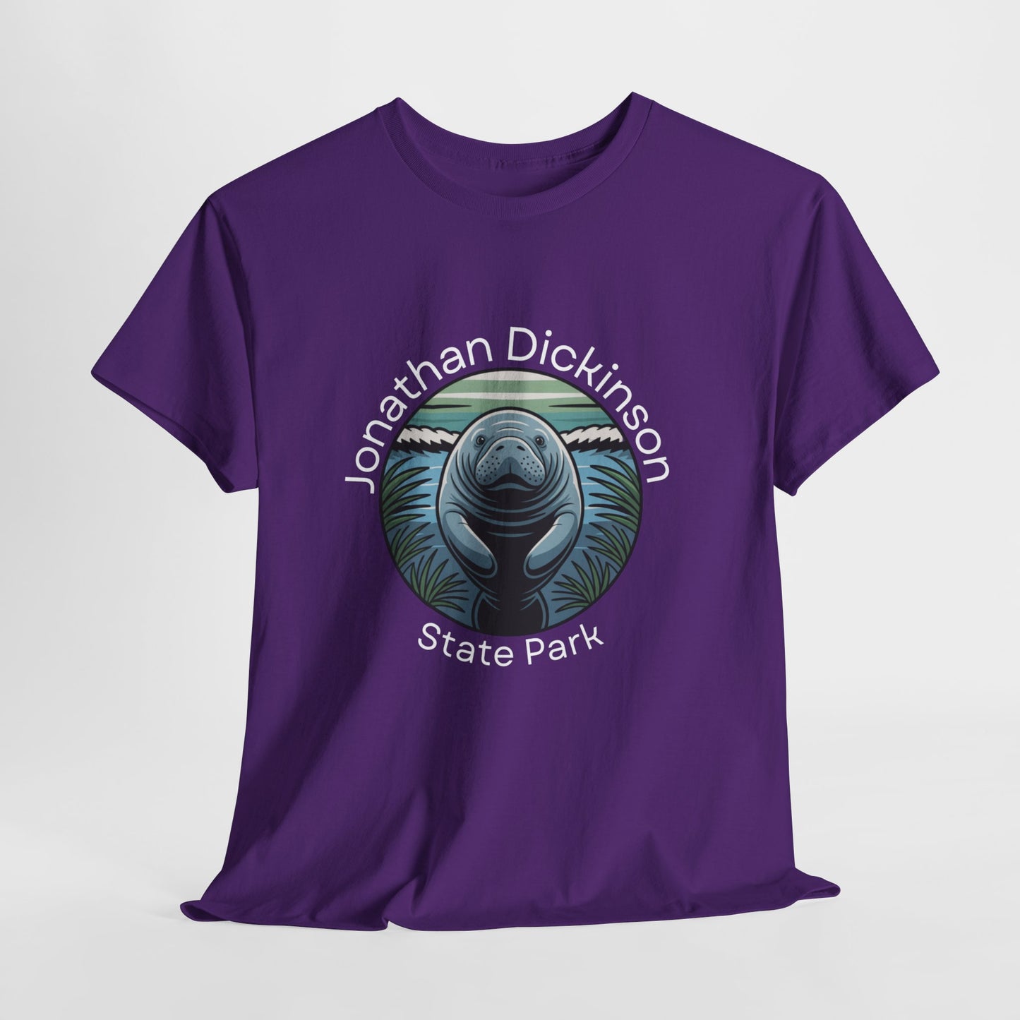 Coastal Manatee Circle T-Shirt – Jonathan Dickinson State Park Florida Nature Tee