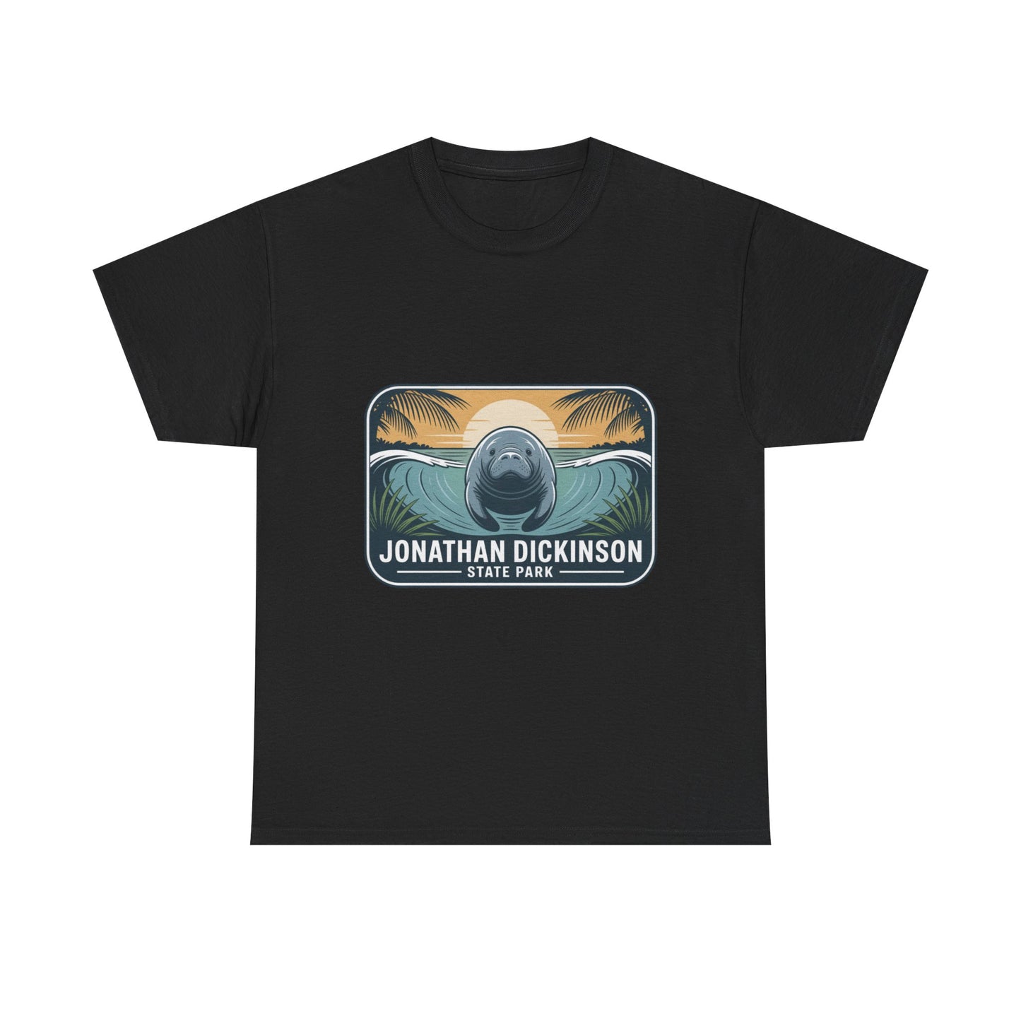 Manatee Badge T-Shirt – Jonathan Dickinson State Park Florida Nature Tee