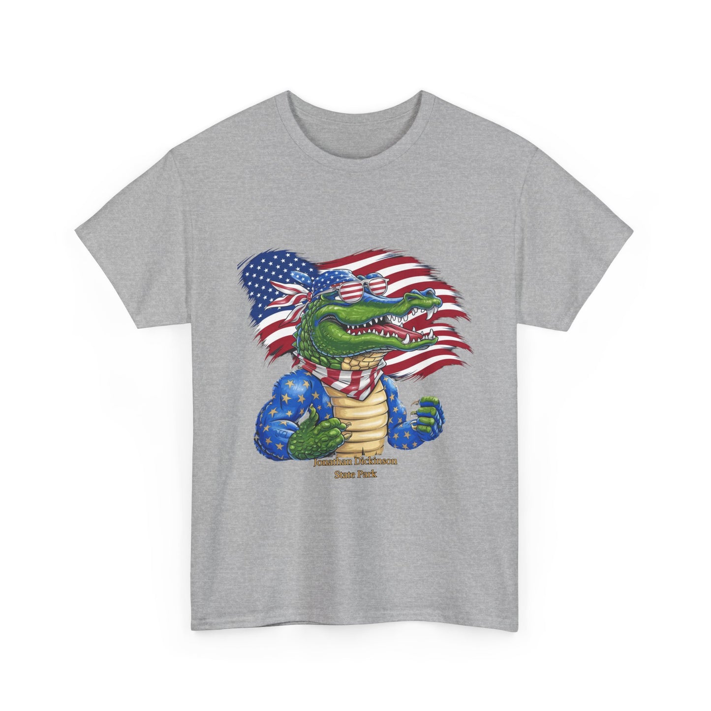 4th of July Alligator T-Shirt – Jonathan Dickinson State Park Patriotic USA Gator Tee