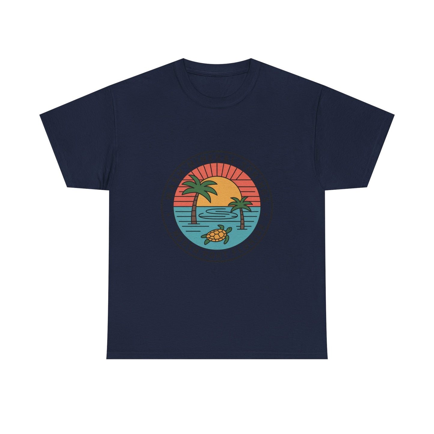 Warm Mineral Springs Florida Turtle Sunset T-Shirt