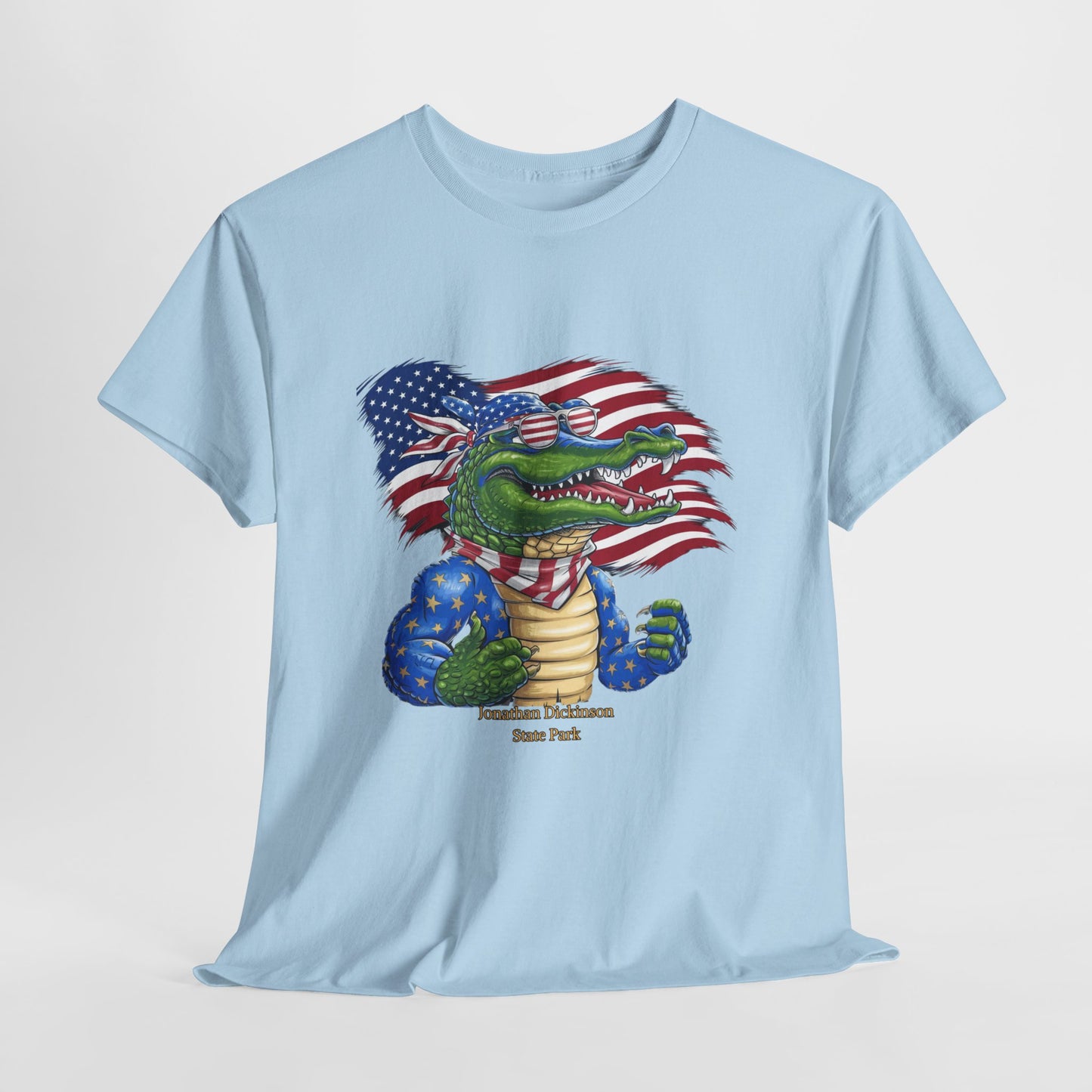 4th of July Alligator T-Shirt – Jonathan Dickinson State Park Patriotic USA Gator Tee