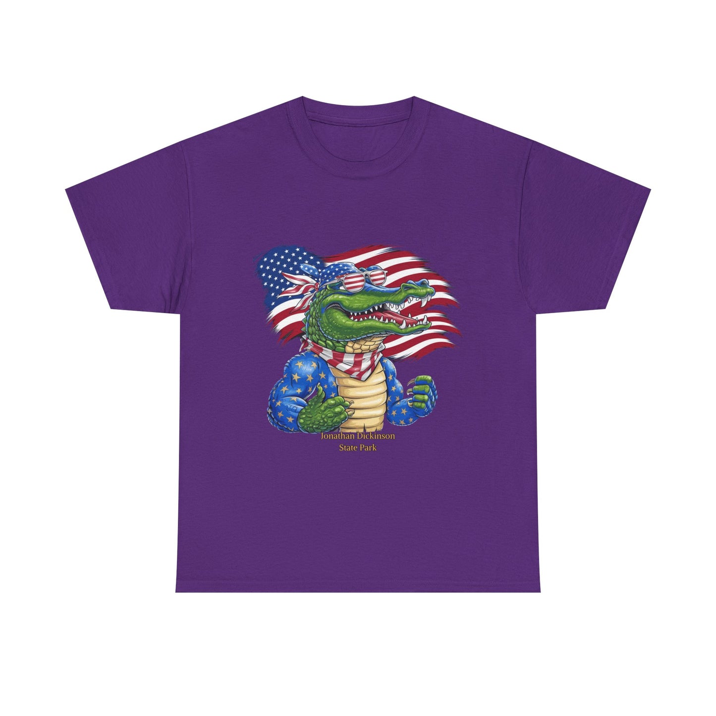 4th of July Alligator T-Shirt – Jonathan Dickinson State Park Patriotic USA Gator Tee