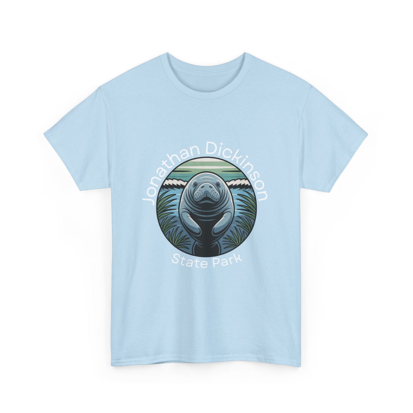Coastal Manatee Circle T-Shirt – Jonathan Dickinson State Park Florida Nature Tee