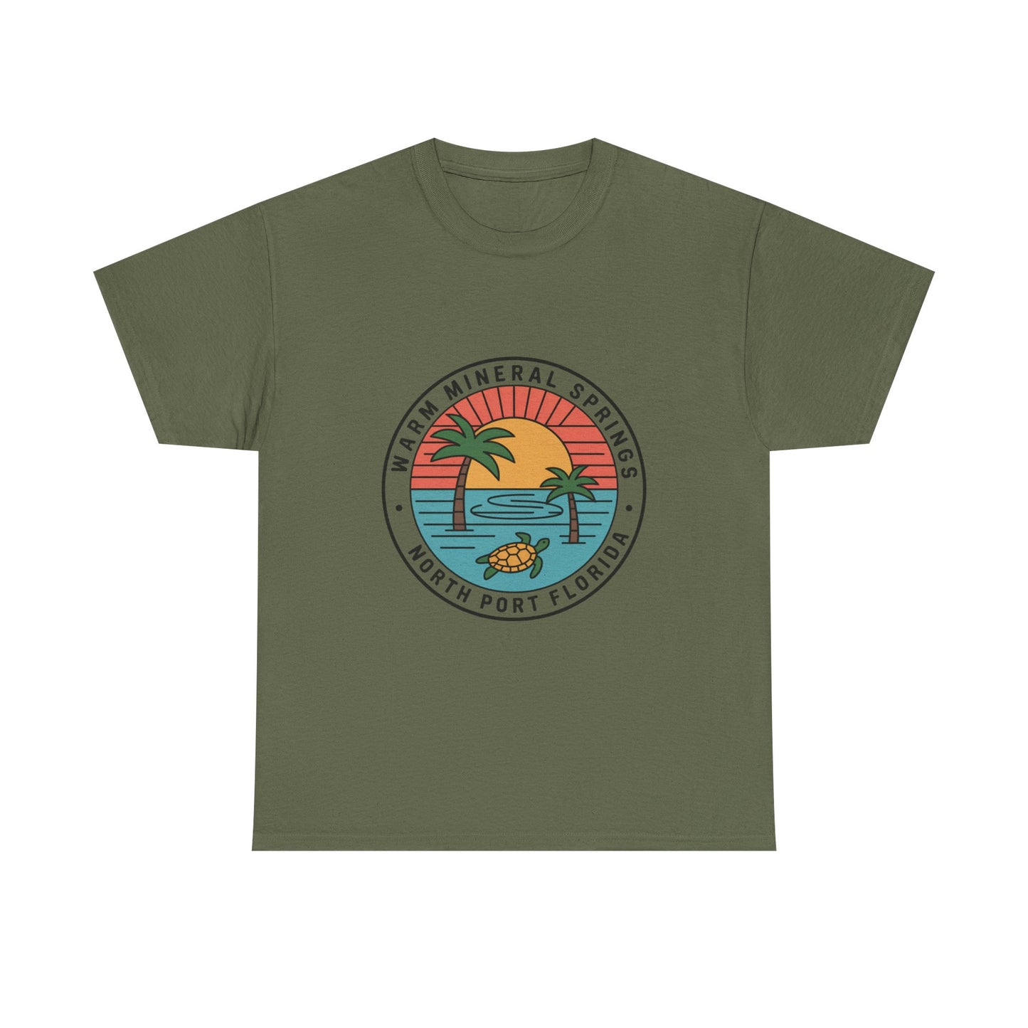 Warm Mineral Springs Florida Turtle Sunset T-Shirt