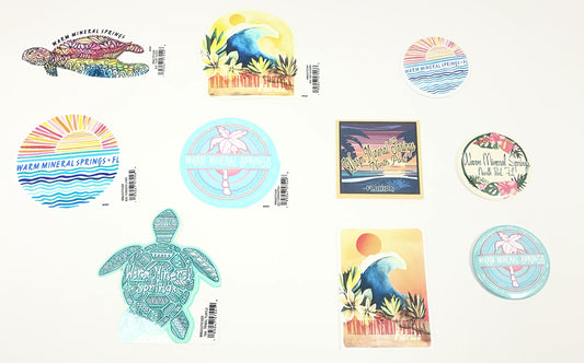 Warm Mineral Springs Stickers & Magnets Collection 1