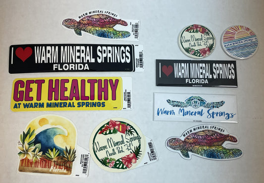 Warm Mineral Springs Stickers & Magnets Collection 4