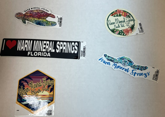 Warm Mineral Springs Florida Sticker Collection 1