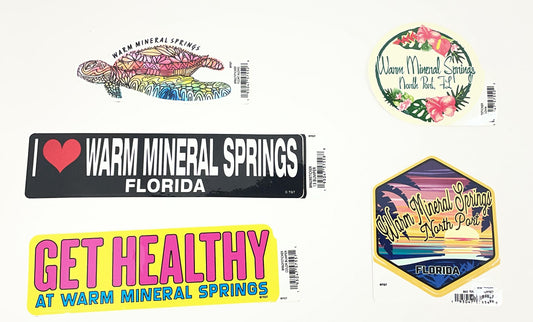 Warm Mineral Springs Florida Sticker Collection 2