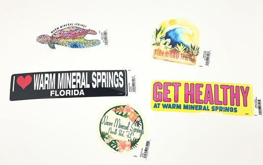 Warm Mineral Springs Florida Sticker Collection 3