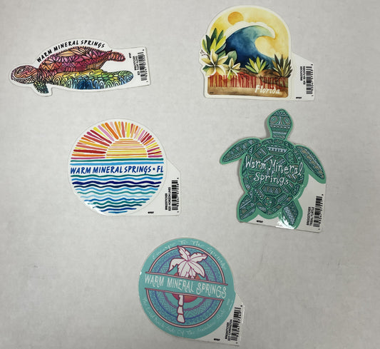 Warm Mineral Springs Florida Sticker Collection 5