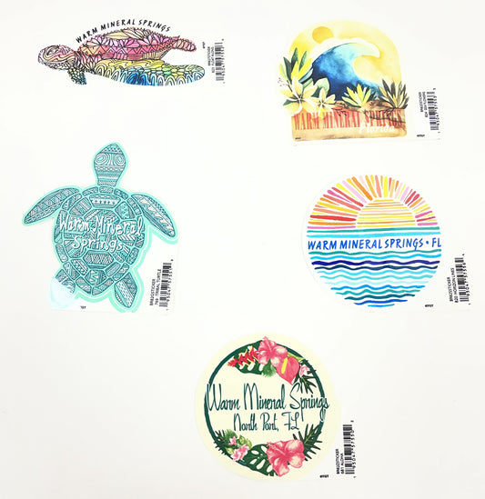 Warm Mineral Springs Florida Sticker Collection 6